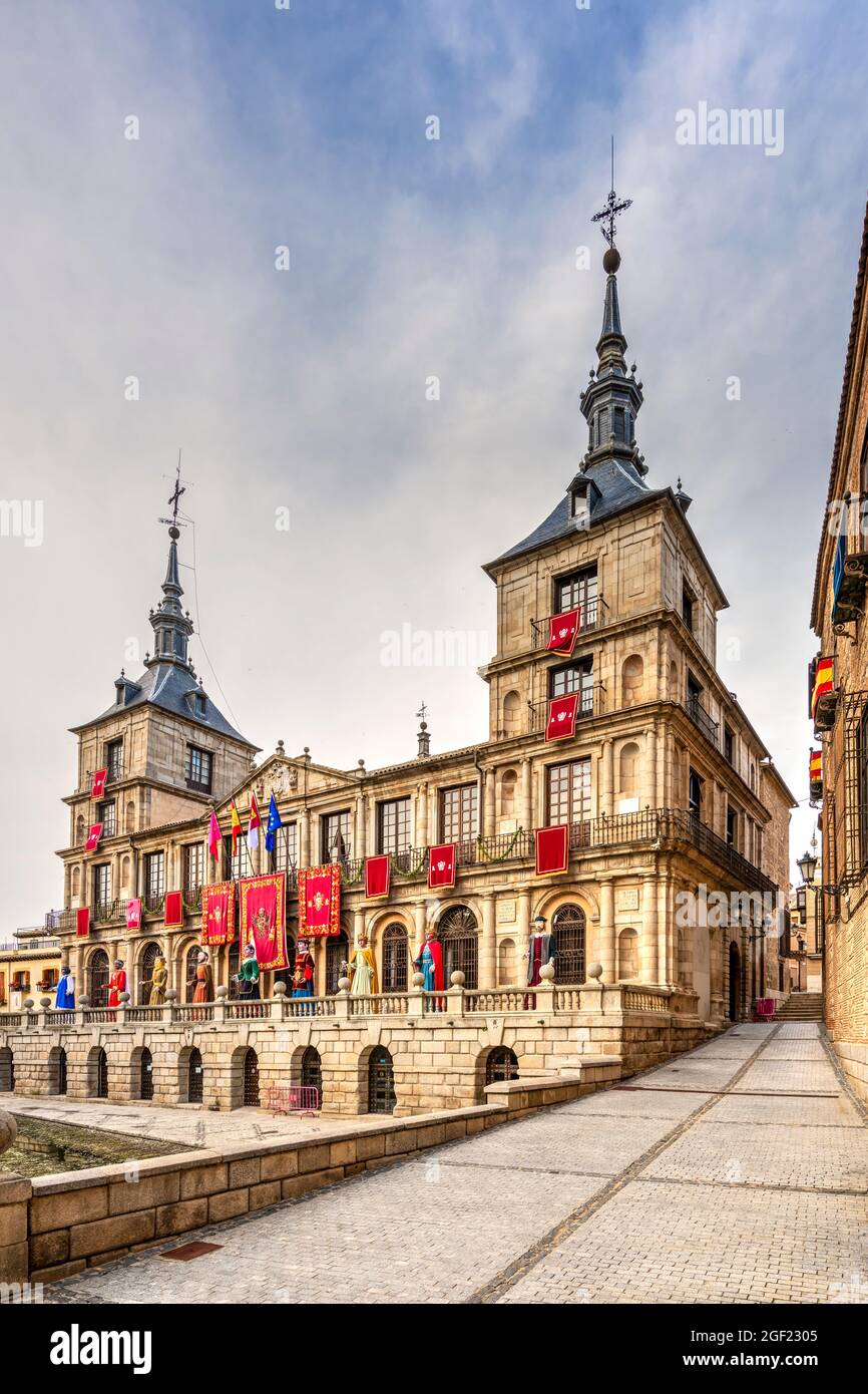 Hôtel de ville, Tolède, Castille-la Manche, Espagne Banque D'Images