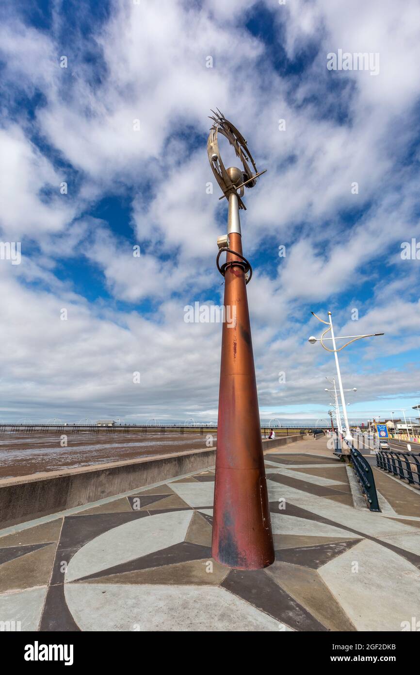 Southport Promenade ; Merseyside ; Royaume-Uni Banque D'Images