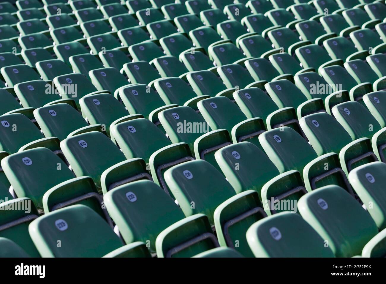 Chaise empy dans le stade, Autriche Banque D'Images