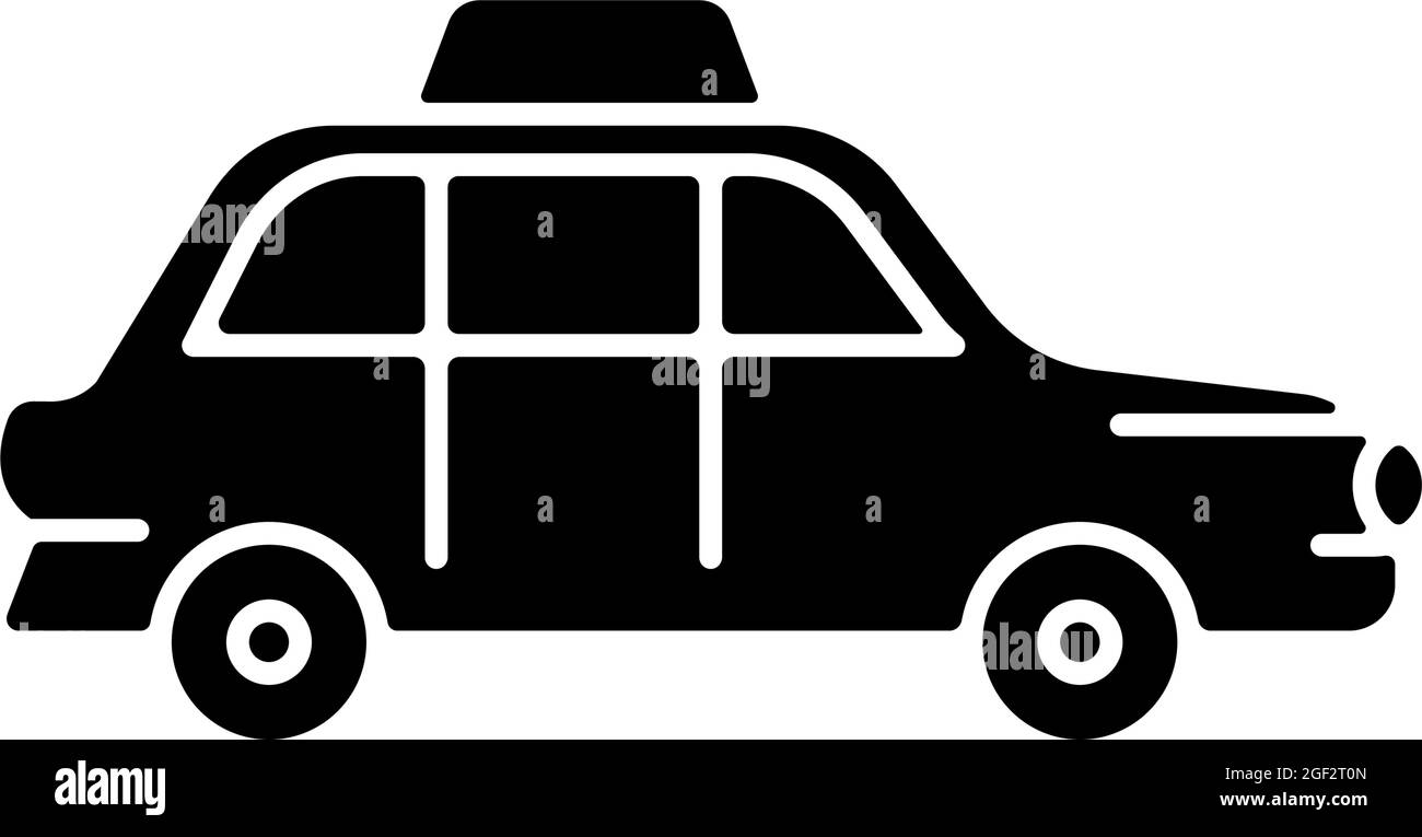 Icône de glyphe noir de la cabine de Londres Illustration de Vecteur
