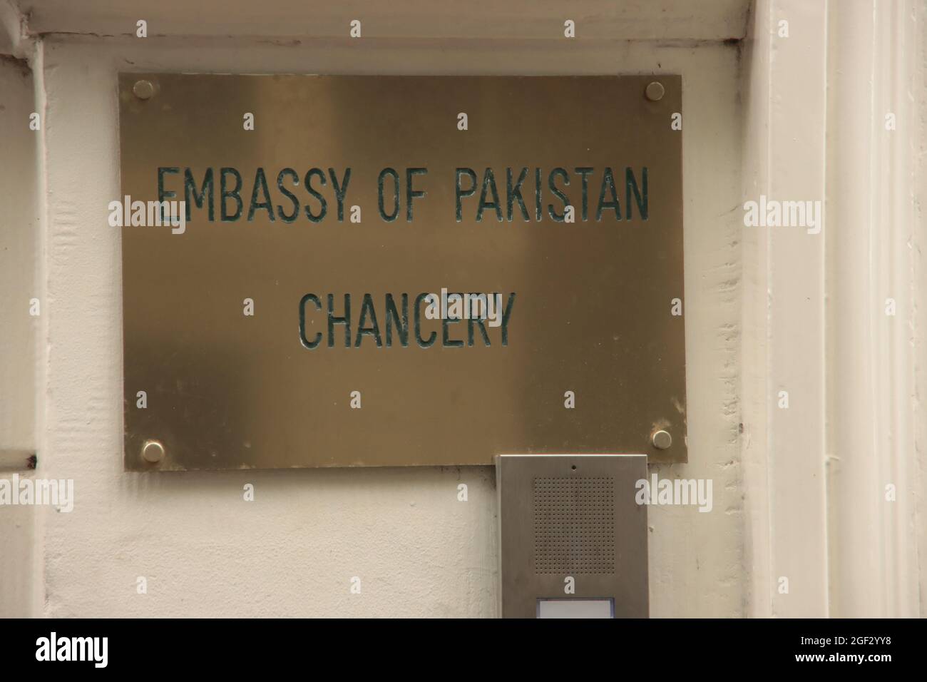 Ambassade du Pakistan à la section consulaire et Chanhery à l'Amaliatreet à la Haye aux pays-Bas Banque D'Images