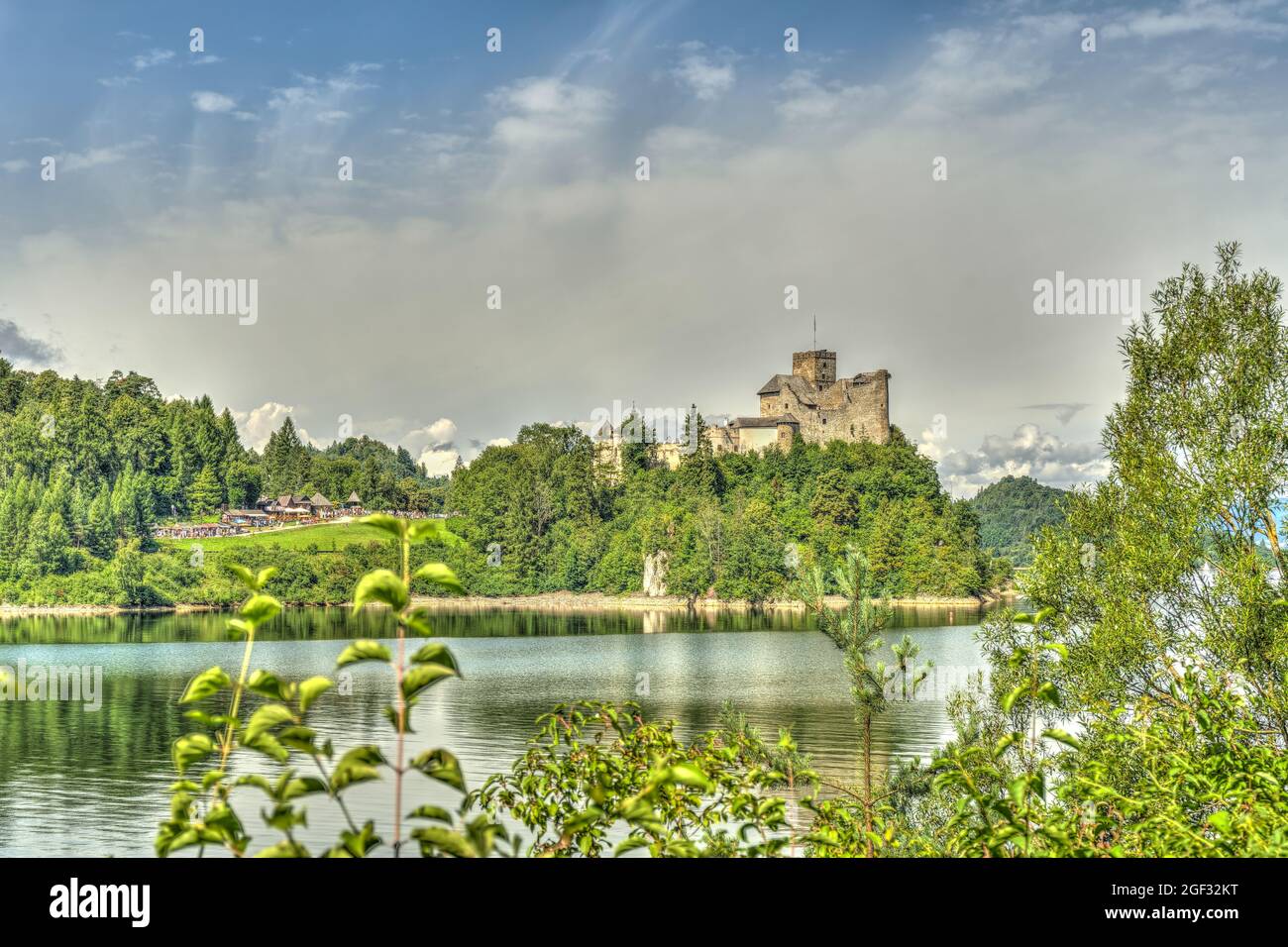 Niedzica, sud de la Pologne, HDR image Banque D'Images