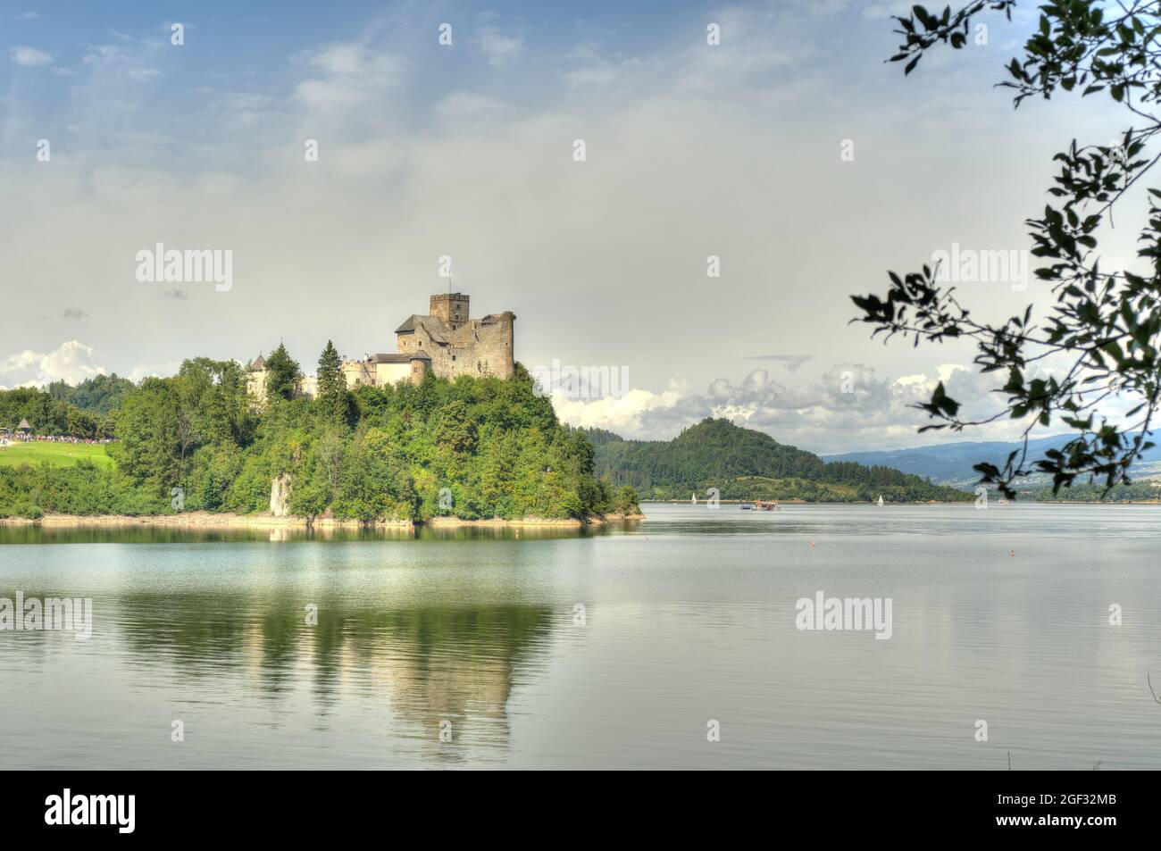 Niedzica, sud de la Pologne, HDR image Banque D'Images