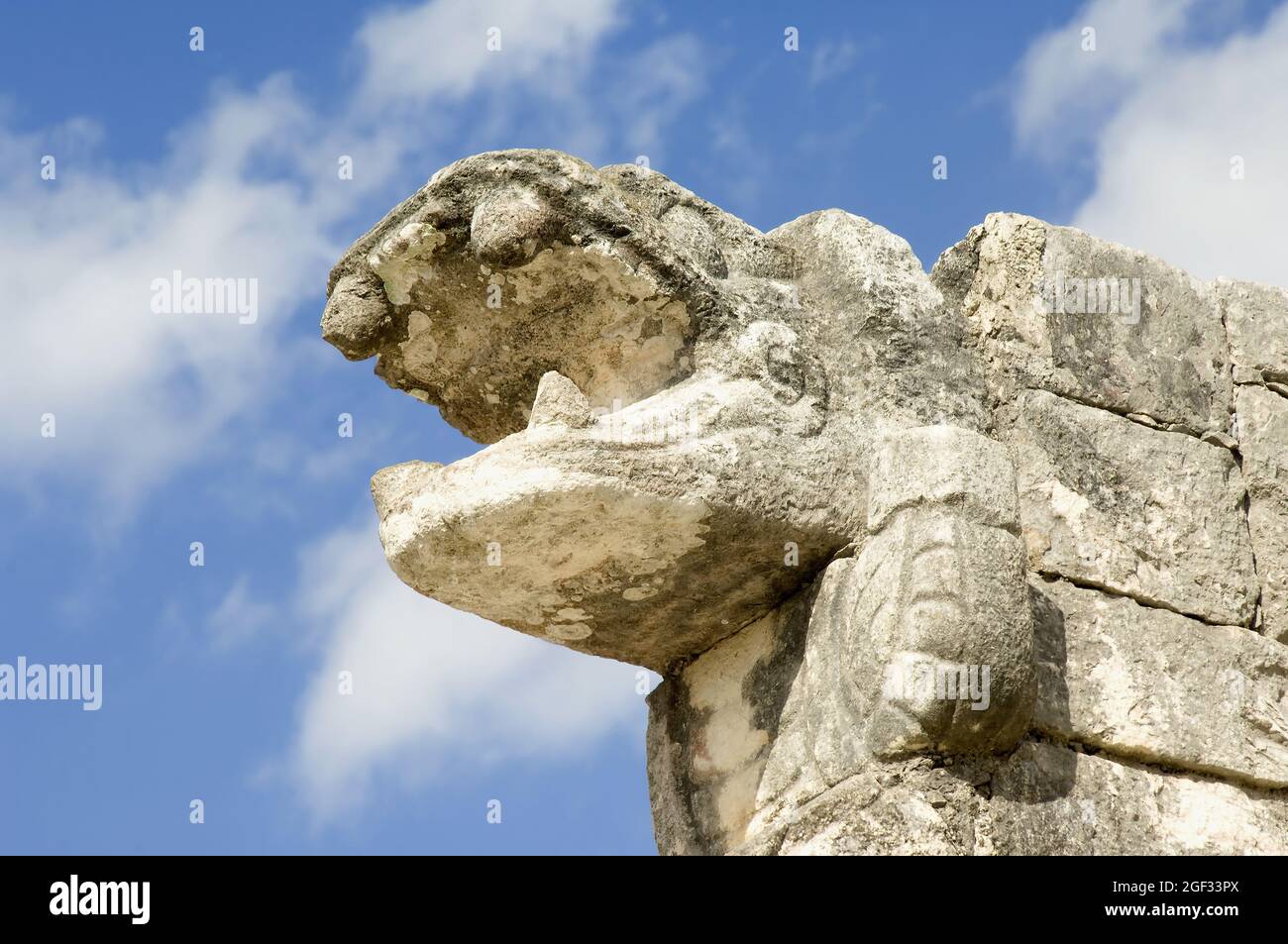 El Caracol – l'Observatoire, Déité de Serpent à plumes, Chichen Itza; Yucatan, Mexique Banque D'Images