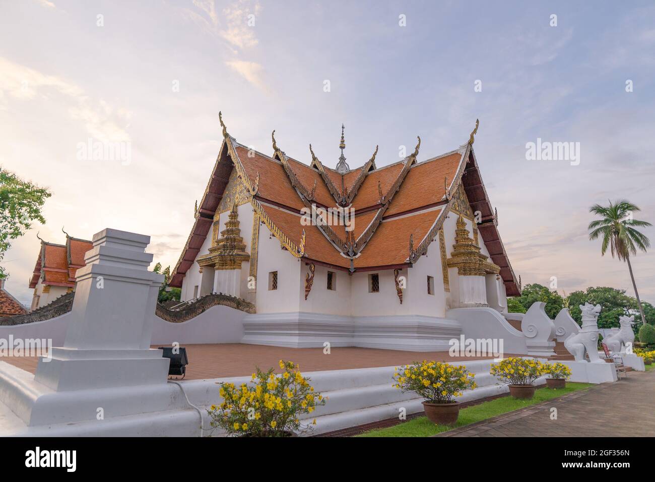 Wat Phumin, temple de la province de Nan, Thaïlande. Banque D'Images