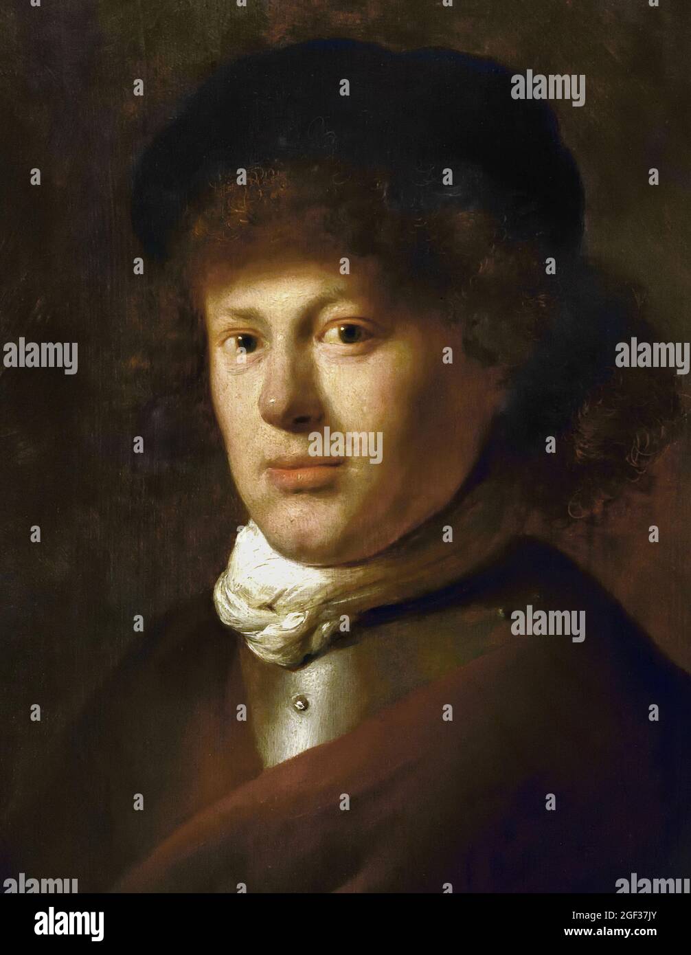 Portrait Rembrandt Harmenszoon van Rijn 1606–1669 par 1629 Jan Lievens (24 octobre 1607 – 4 juin 1674) Néerlandais, pays-Bas. Banque D'Images