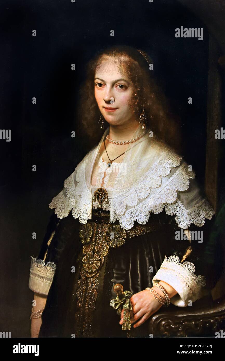 Portrait Maria Trip 1639 Rembrandt Harmenszoon van Rijn 1606–1669 Néerlandais pays-Bas Banque D'Images