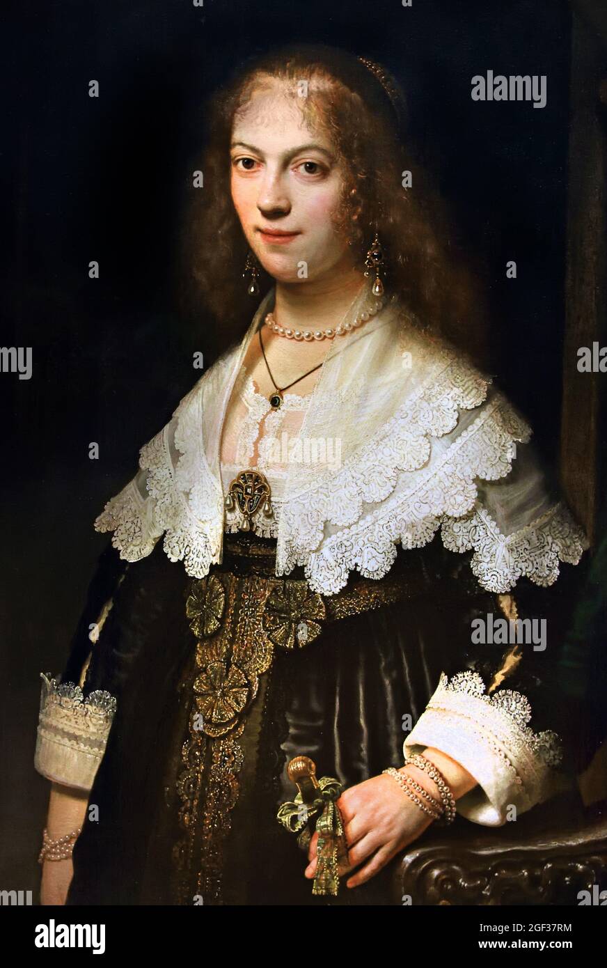 Portrait Maria Trip 1639 Rembrandt Harmenszoon van Rijn 1606–1669 Néerlandais pays-Bas Banque D'Images