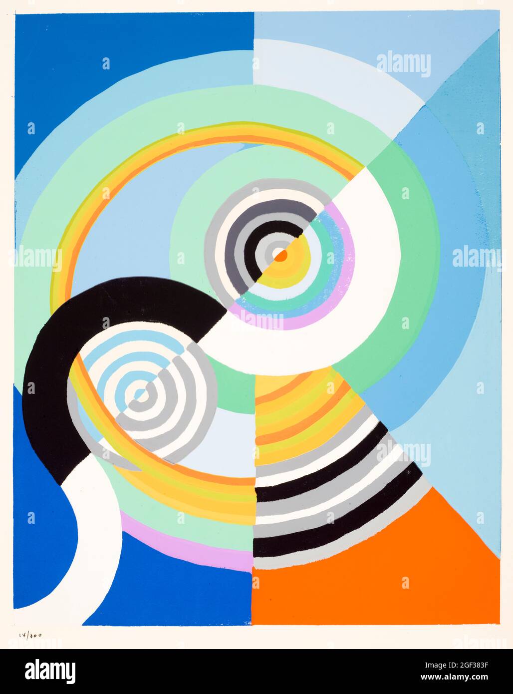 Robert Delaunay, Rythme/3., imprimé, après 1938 Banque D'Images