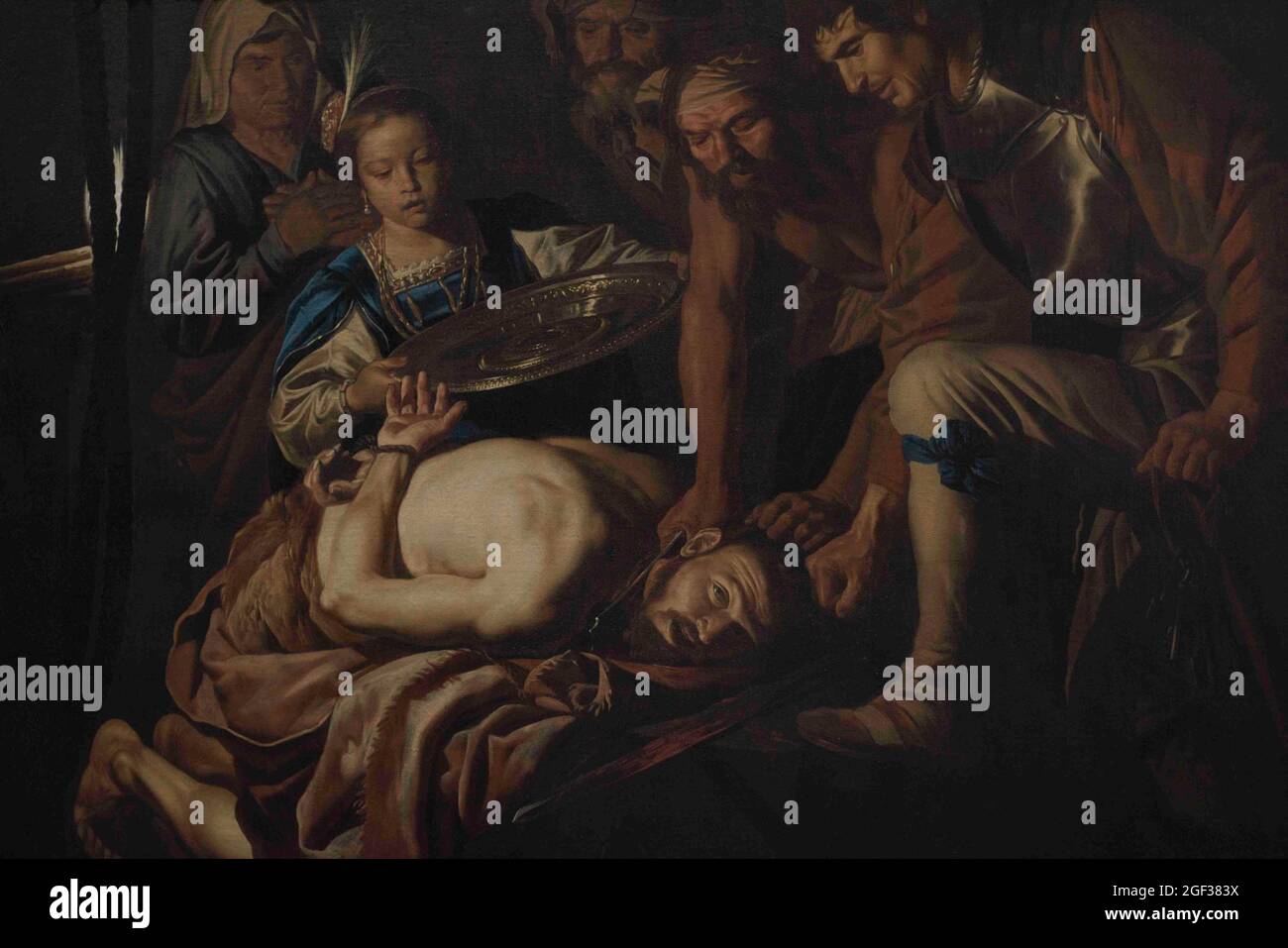 Matthias stom (vers 1600-h.1650). Peintre hollandais. Le décapant de Saint Jean-Baptiste, vers 1645, huile sur toile. Musée national des Beaux-Arts. Valletta. M Banque D'Images
