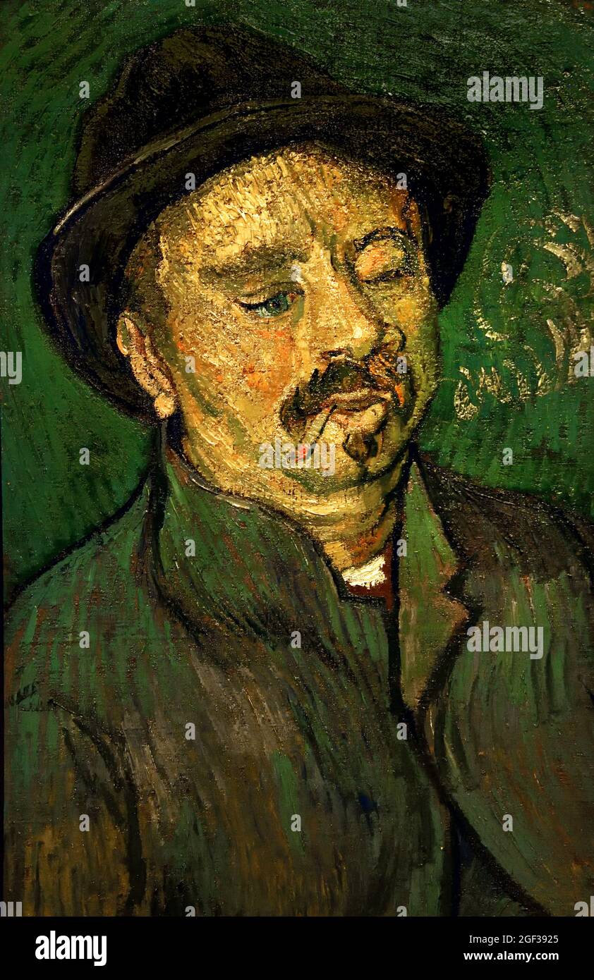 Portrait d'un homme avec un œil 1887 Vincent van Gogh 1853-1890 Néerlandais pays-Bas Banque D'Images