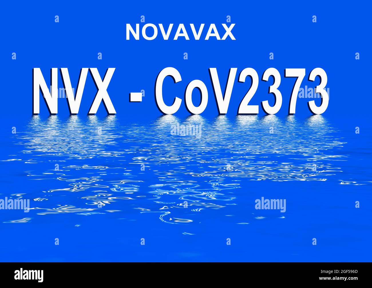 Vaccin Novavax contre le SRAS-COV-2, Covid-19 Banque D'Images