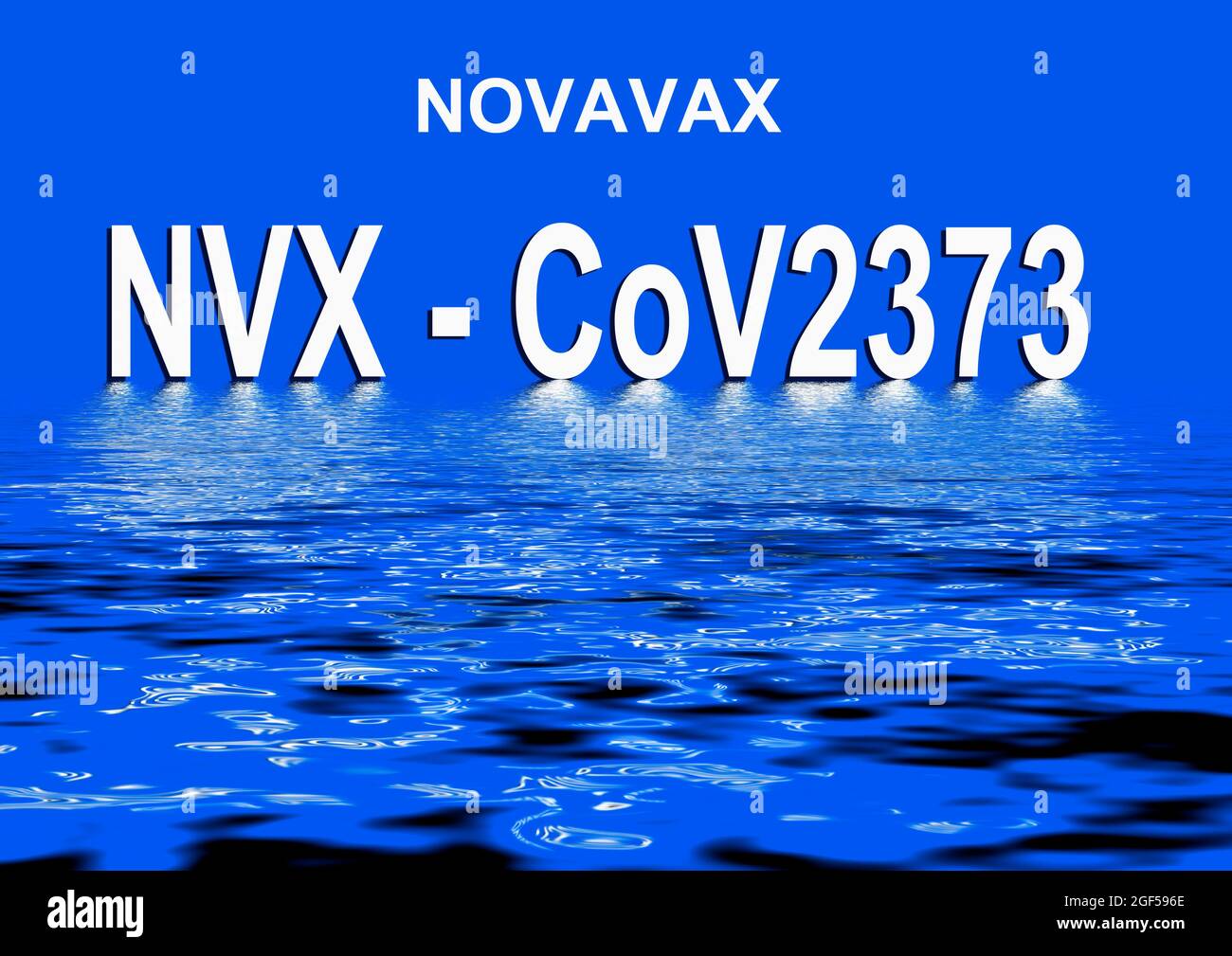 Vaccin Novavax contre le SRAS-COV-2, Covid-19 Banque D'Images