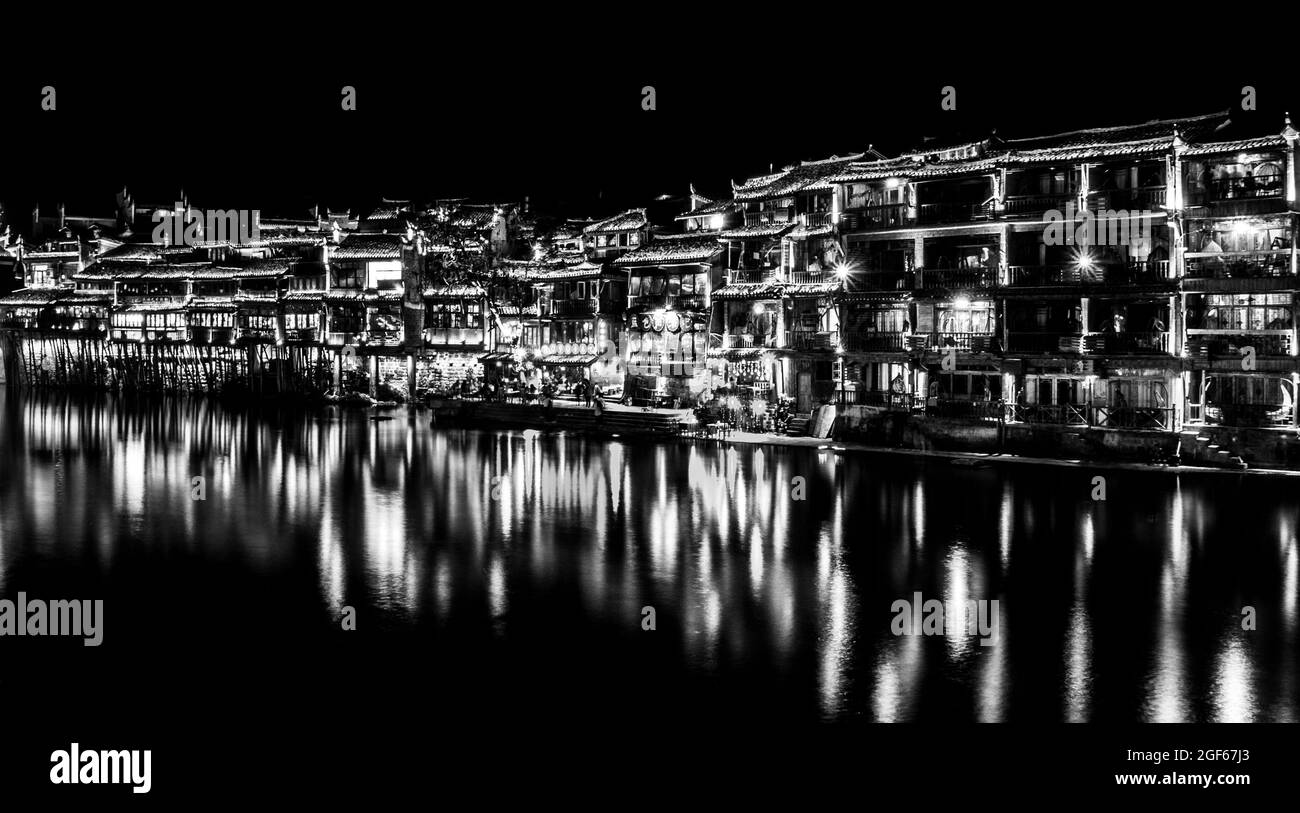 Fenghuang ancienne ville dans la province de Hunan Chine Banque D'Images