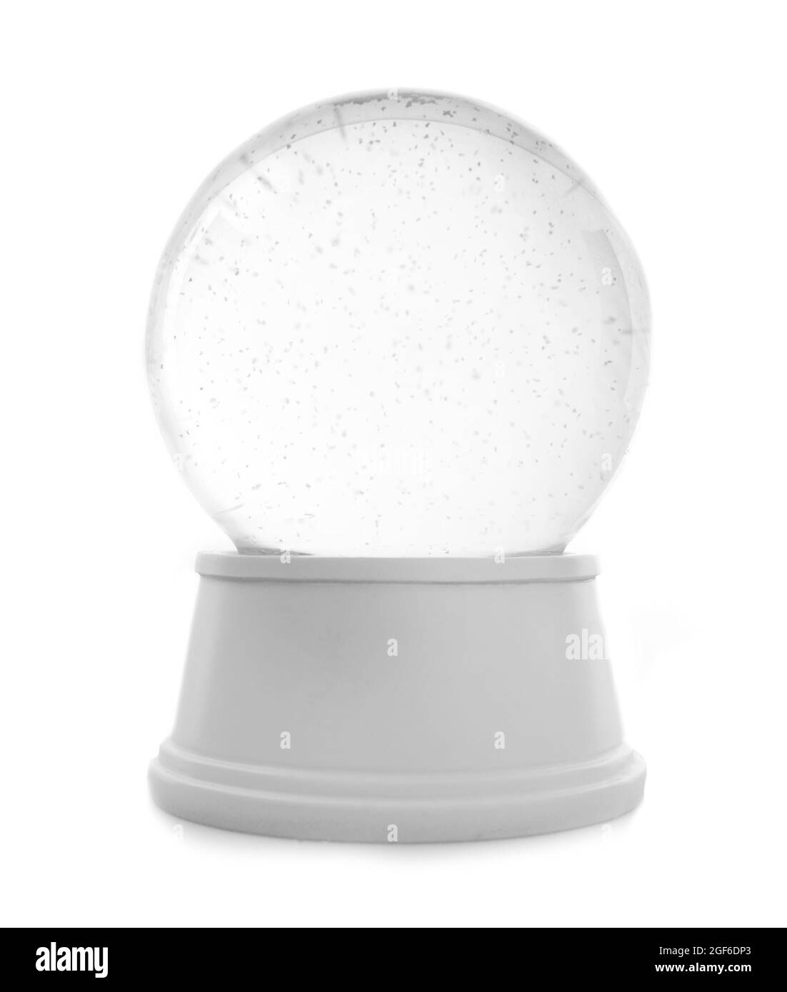 Snow globe vide isolated on white Photo Stock - Alamy