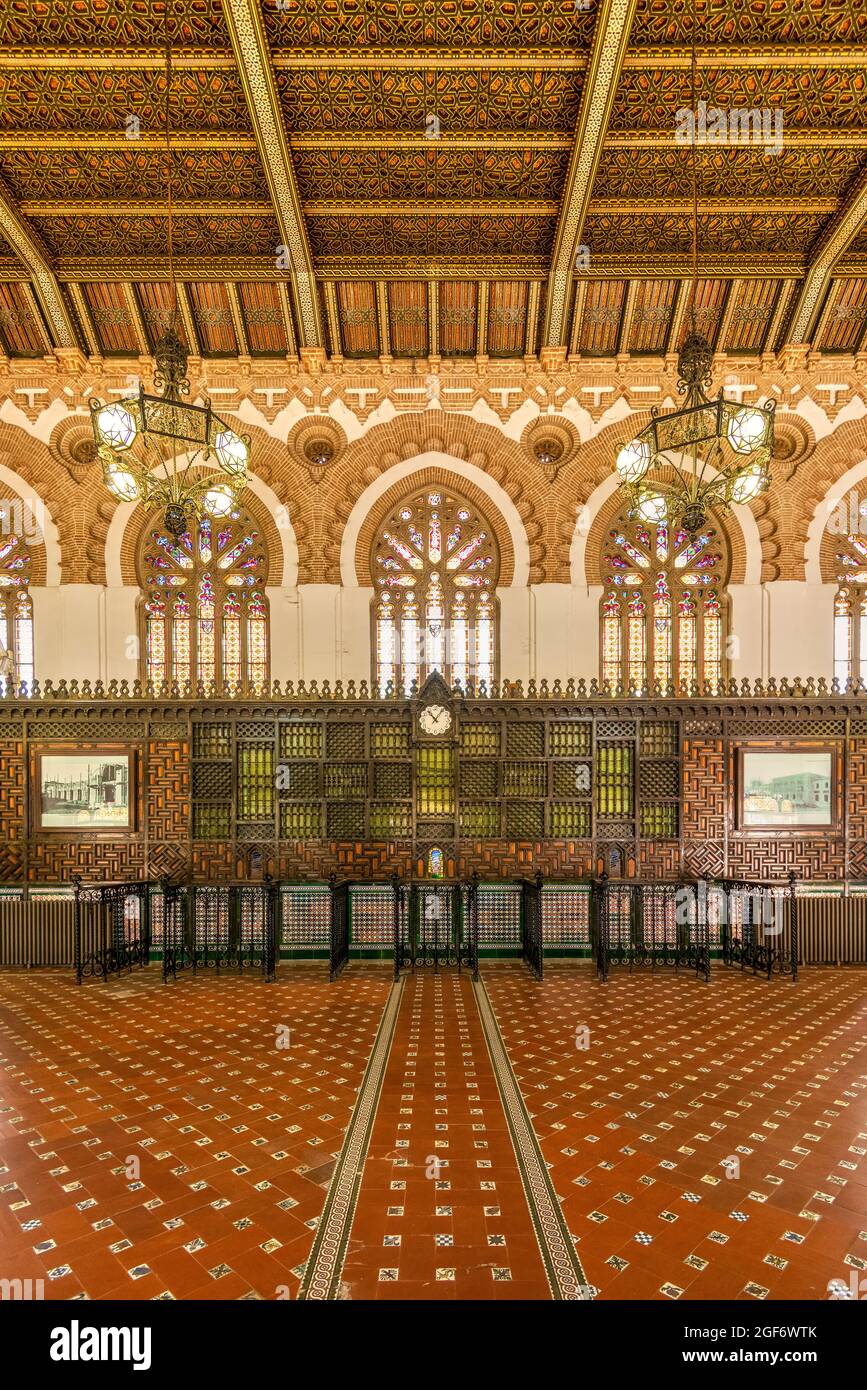 Hall de la gare, Tolède, Castille-la Mancha, Espagne Banque D'Images