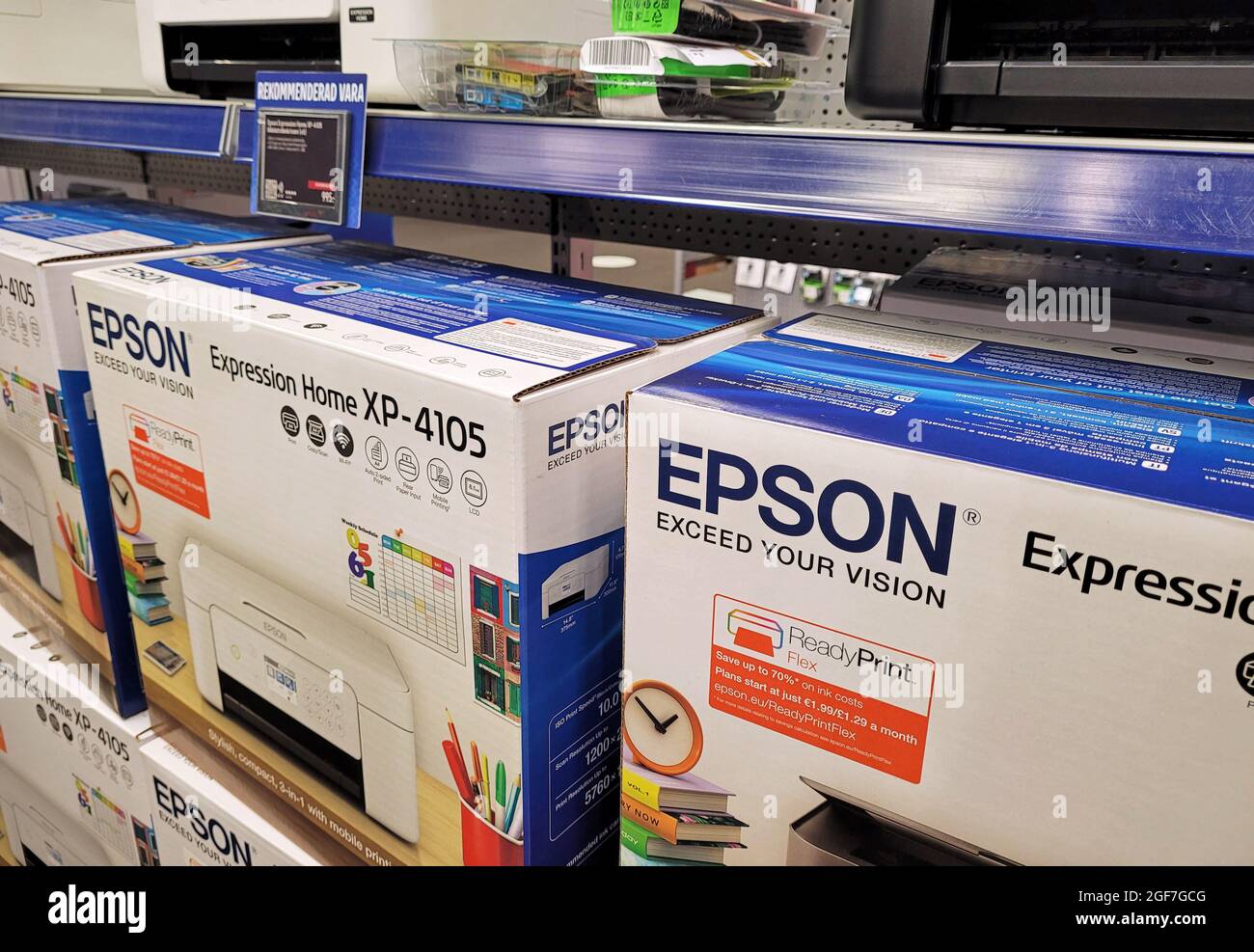 Imprimante d'ordinateur Epson à vendre dans un magasin d'électronique Photo  Stock - Alamy