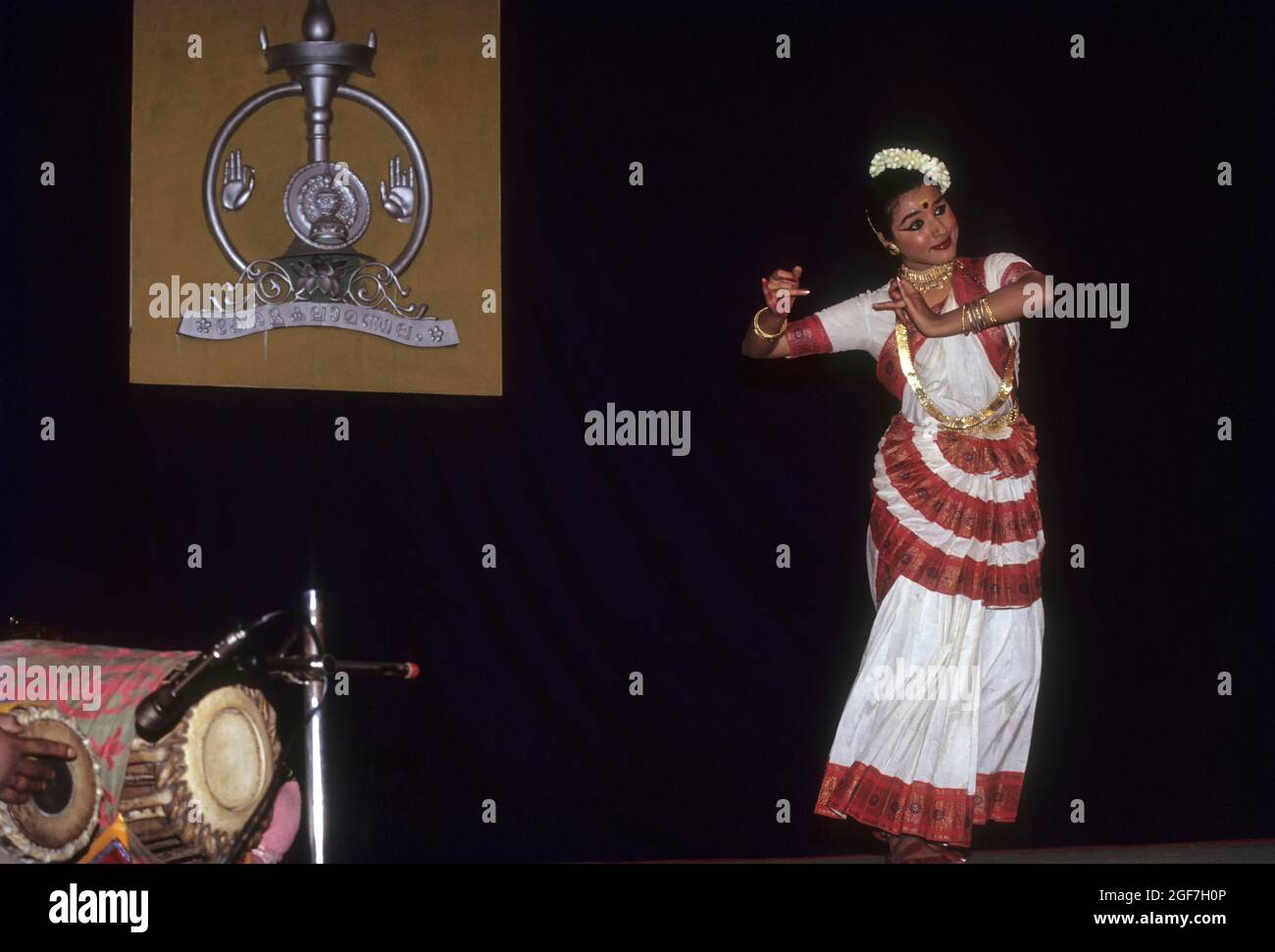 Mohiniyattam, Mohiniattam, danse classique du Kerala, Inde Banque D'Images