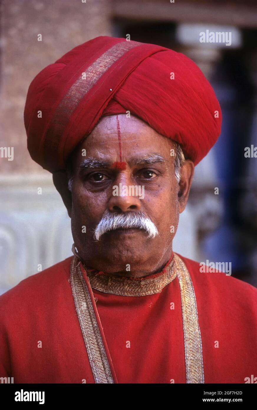 Luttant juge-arbitre pendant le festival de Dussera, Mysuru, Mysore, Karnataka, Inde Banque D'Images