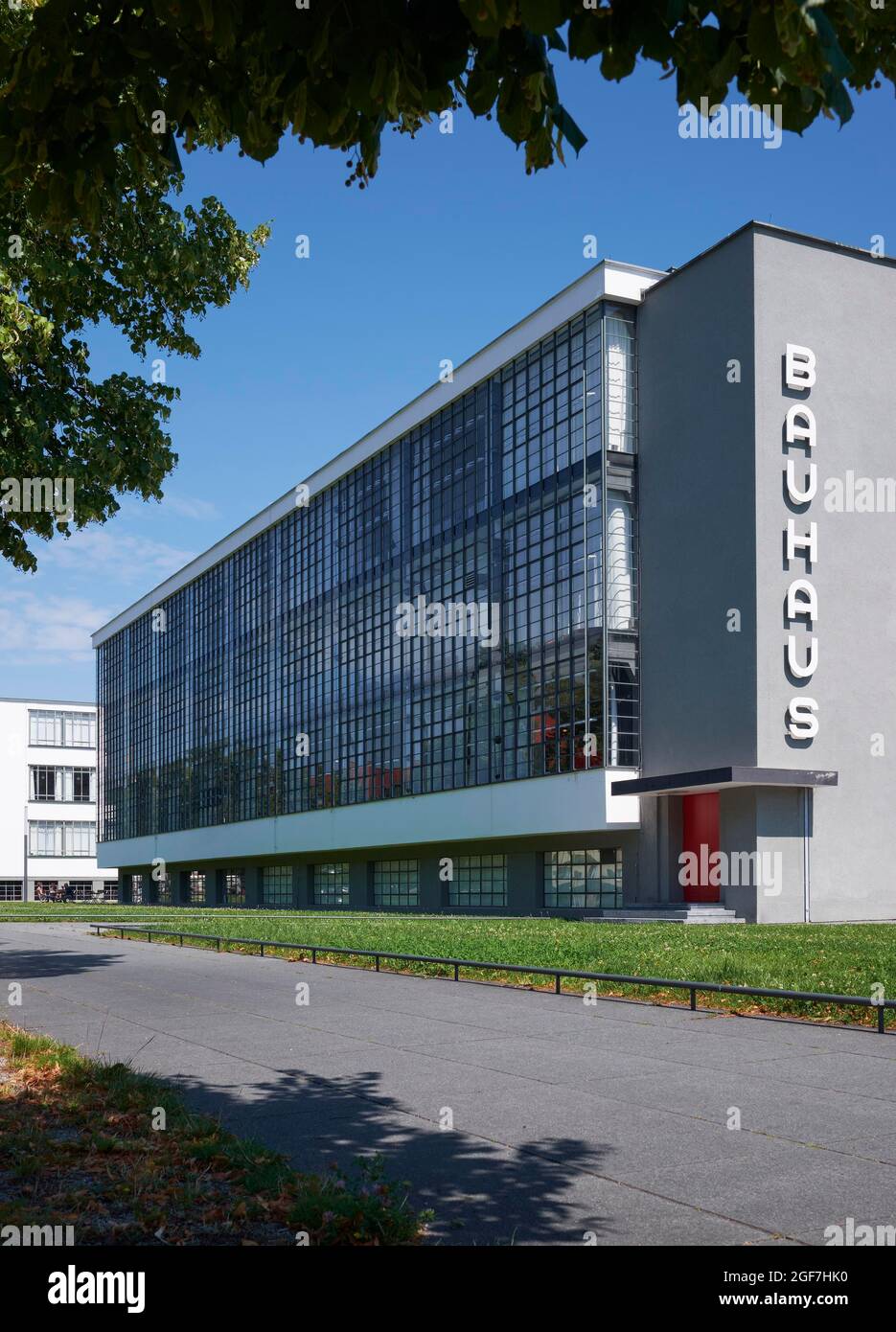 Bauhaus Dessau, Bauhaus, Dessau, Saxe-Anhalt, Allemagne Banque D'Images