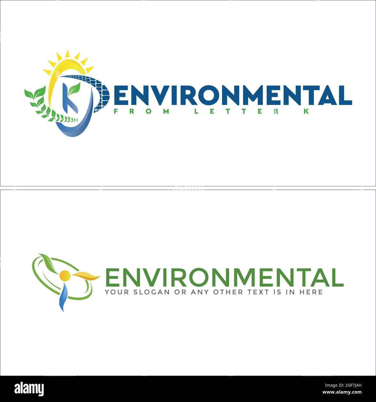 Panneau solaire et logo de l'environnement solaire Illustration de Vecteur