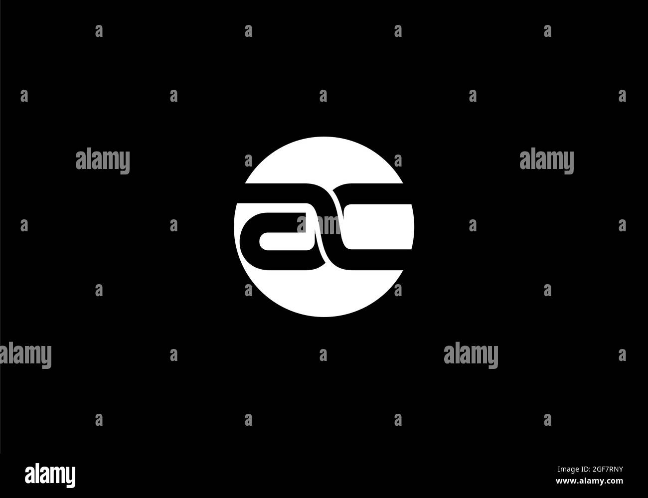 Logo AC lettre design image vectorielle Banque D'Images