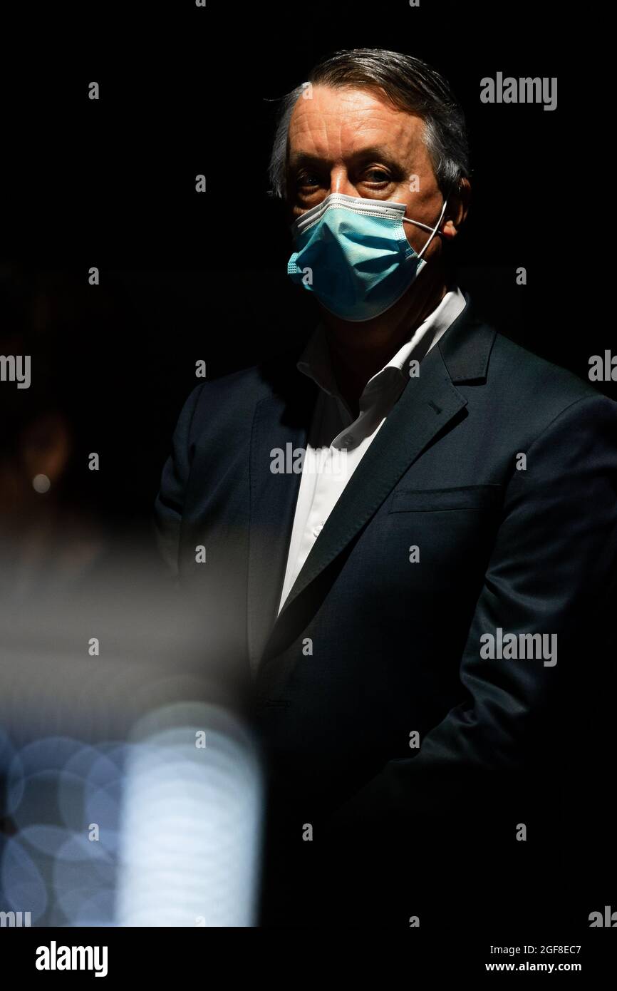 Melbourne, Australie, 26 septembre 2020. Martin Foley s'adresse aux médias avant d'être nommé nouveau ministre de la Santé lors d'une conférence de presse au Treasury Theatre le 26 septembre 2020 à Melbourne, en Australie. La ministre de la Santé de Victoria, Jenny Mikakos, a démissionné samedi après l'enquête de quarantaine de l'hôtel. Le premier ministre Daniel Andrews a témoigné le dernier jour de l'enquête, vendredi, disant qu'il considérait Jenny Mikakos comme responsable du programme qui a finalement mené à la deuxième vague COVID-19 de Victoria. Crédit : Dave Helison/Speed Media/Alamy Live News Banque D'Images