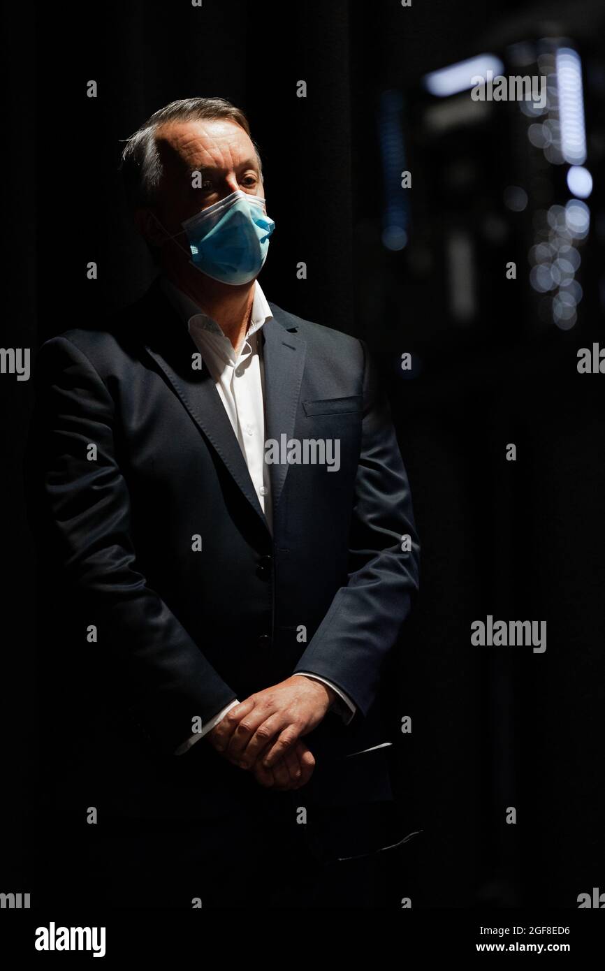 Melbourne, Australie, 26 septembre 2020. Martin Foley s'adresse aux médias avant d'être nommé nouveau ministre de la Santé lors d'une conférence de presse au Treasury Theatre le 26 septembre 2020 à Melbourne, en Australie. La ministre de la Santé de Victoria, Jenny Mikakos, a démissionné samedi après l'enquête de quarantaine de l'hôtel. Le premier ministre Daniel Andrews a témoigné le dernier jour de l'enquête, vendredi, disant qu'il considérait Jenny Mikakos comme responsable du programme qui a finalement mené à la deuxième vague COVID-19 de Victoria. Crédit : Dave Helison/Speed Media/Alamy Live News Banque D'Images