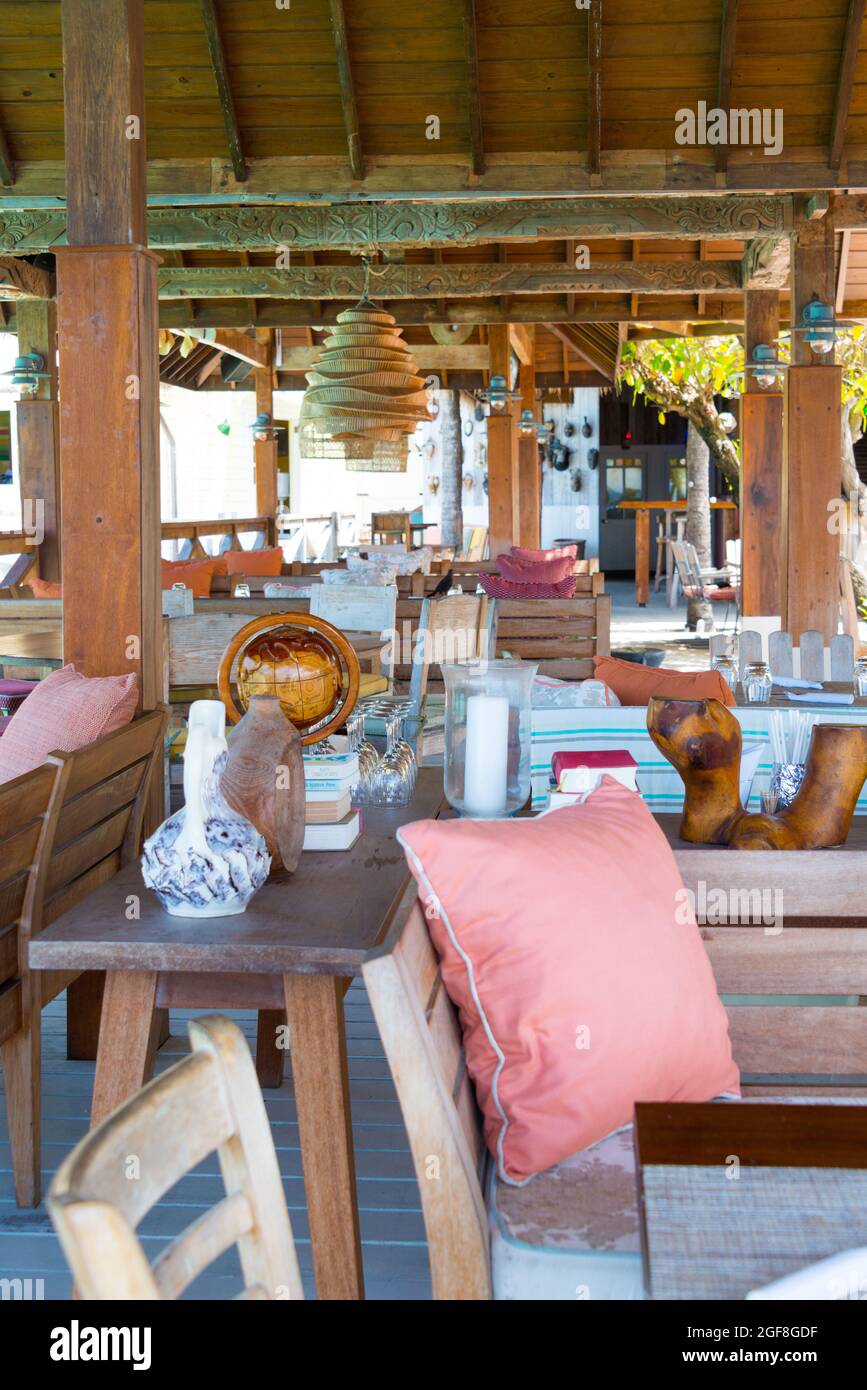 basils bar mustique Banque D'Images