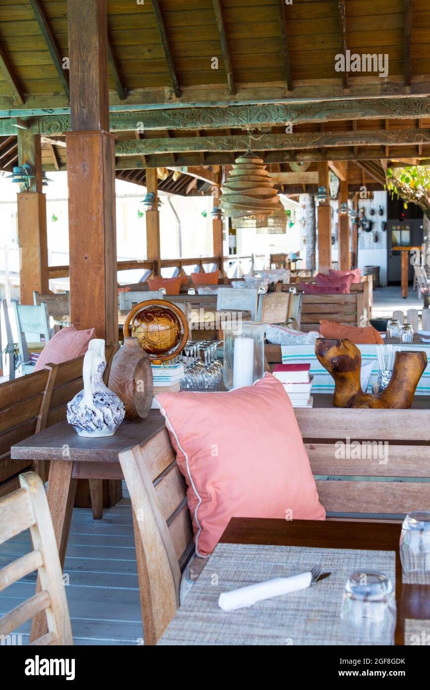 basils bar mustique Banque D'Images