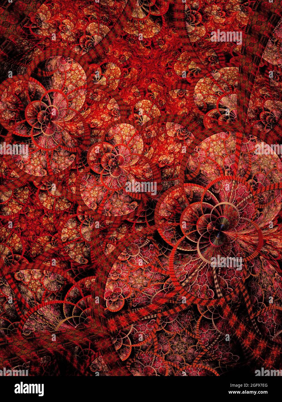 Art fractal flamme complexe Banque D'Images