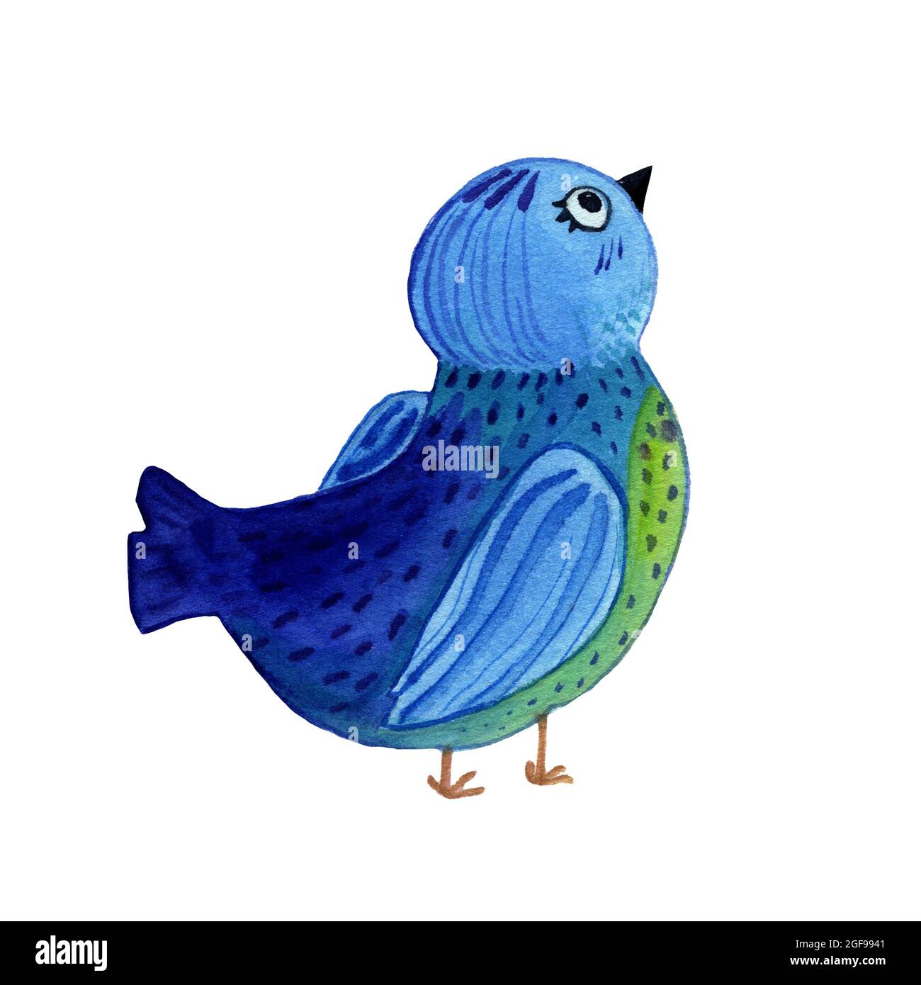 Aquarelle Illustration dessinée à la main d'oiseau bleu-Robin isolé sur fond blanc. Oiseau assis dans un style de dessin animé. Conception pour couvertures, arrière-plans, Banque D'Images Aquarelle Illustration dessinée à la main d'oiseau bleu-Robin isolé sur fond blanc. Oiseau assis dans un style de dessin animé. Conception pour couvertures, arrière-plans, Banque D'Images
