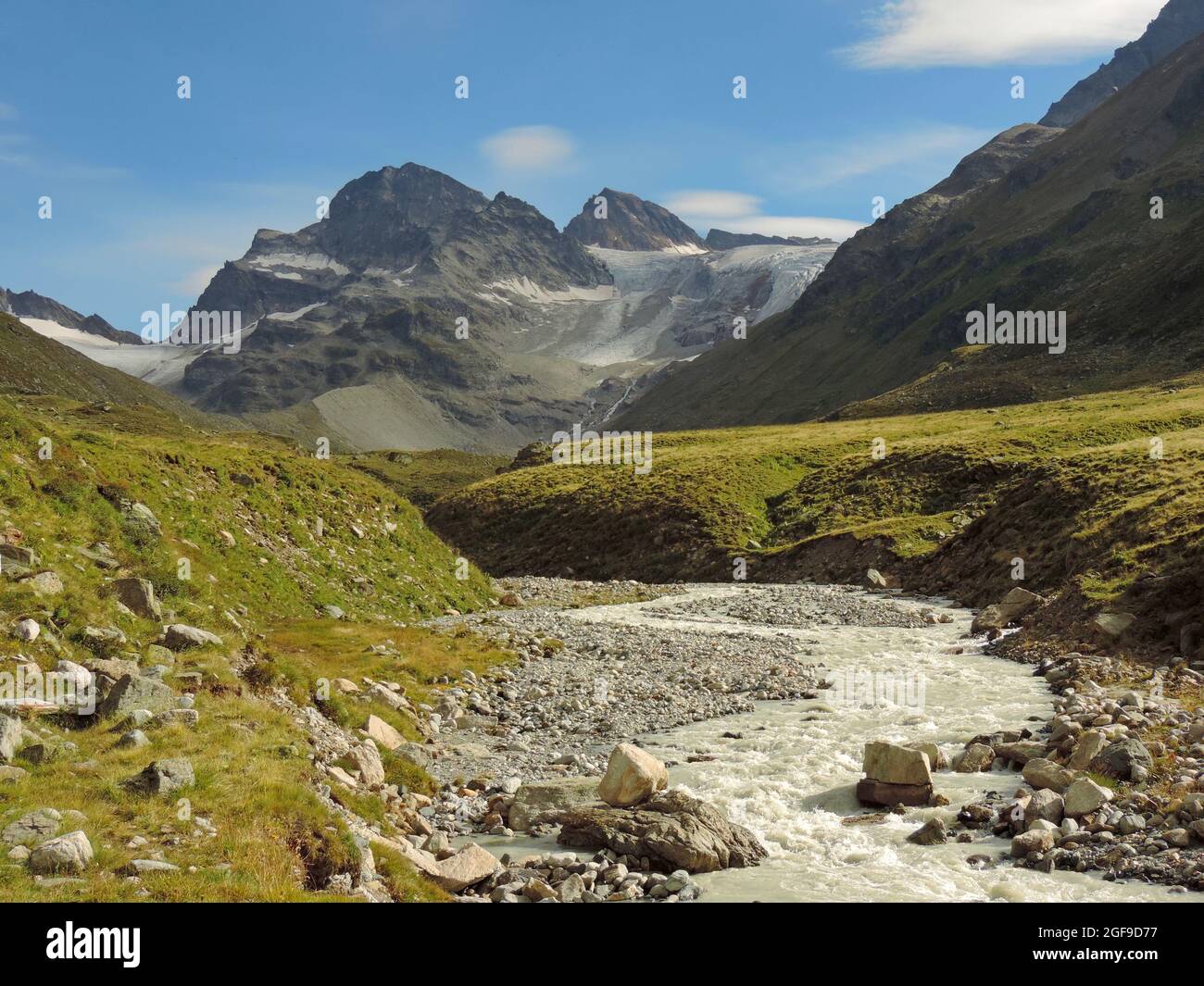 paysage de montagne de piz buin Banque D'Images