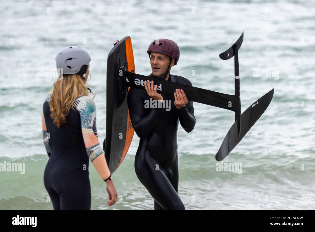 British Kitesurf Freestyle Cameweek-end, Ramsgate, 21 et 22 août 2021. Banque D'Images