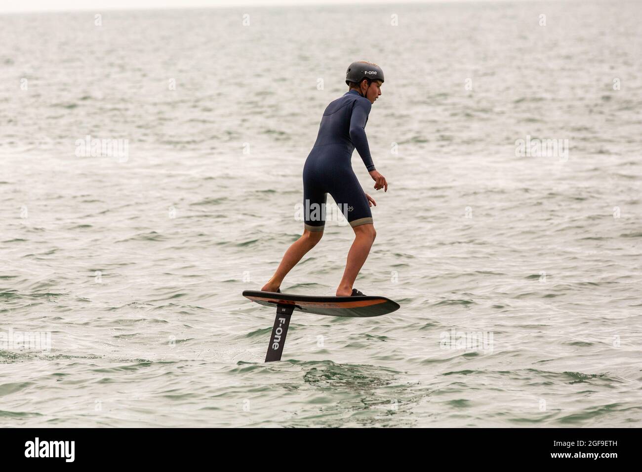 British Kitesurf Freestyle Cameweek-end, Ramsgate, 21 et 22 août 2021. Banque D'Images