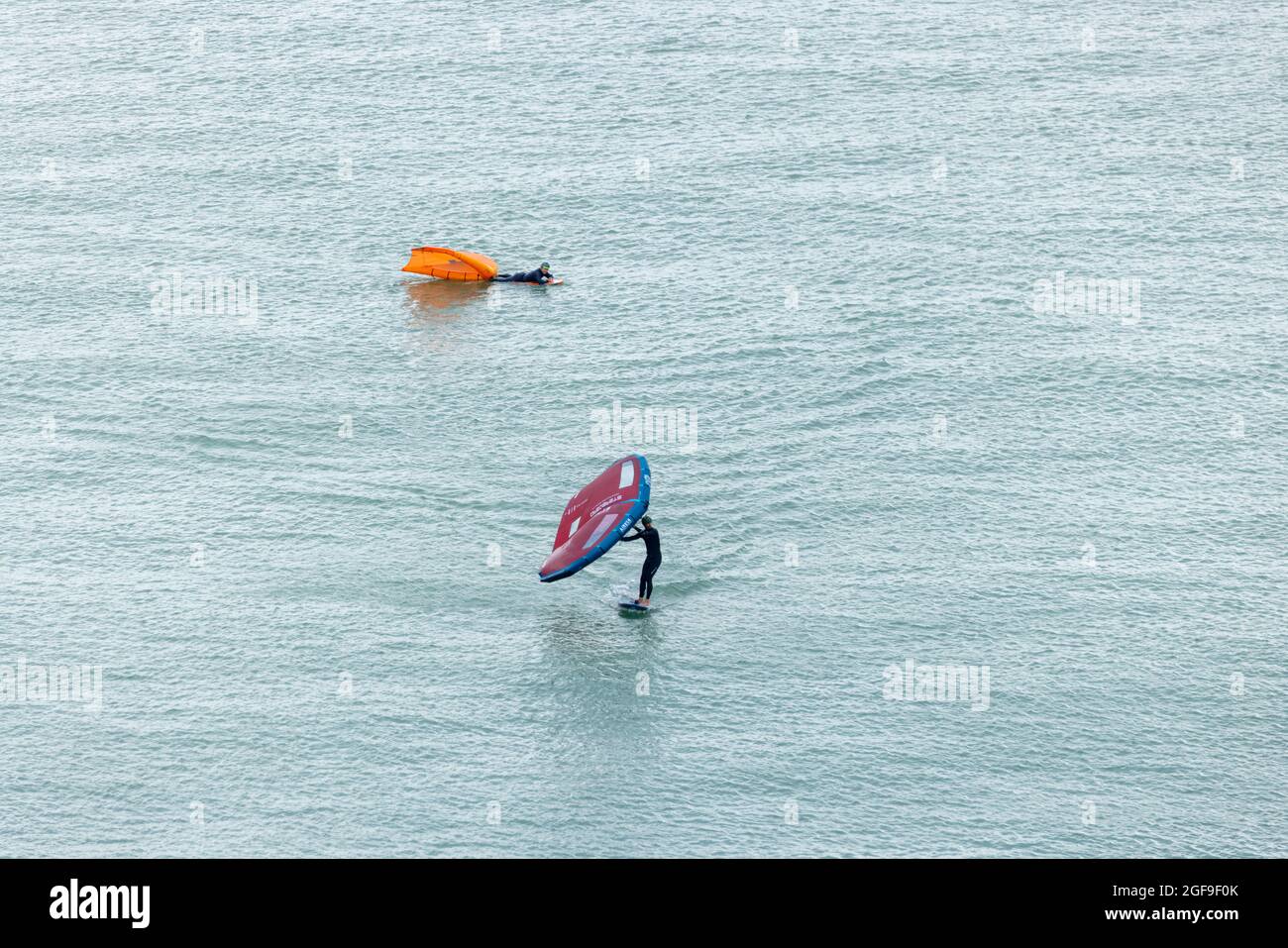 British Kitesurf Freestyle Cameweek-end, Ramsgate, 21 et 22 août 2021. Banque D'Images