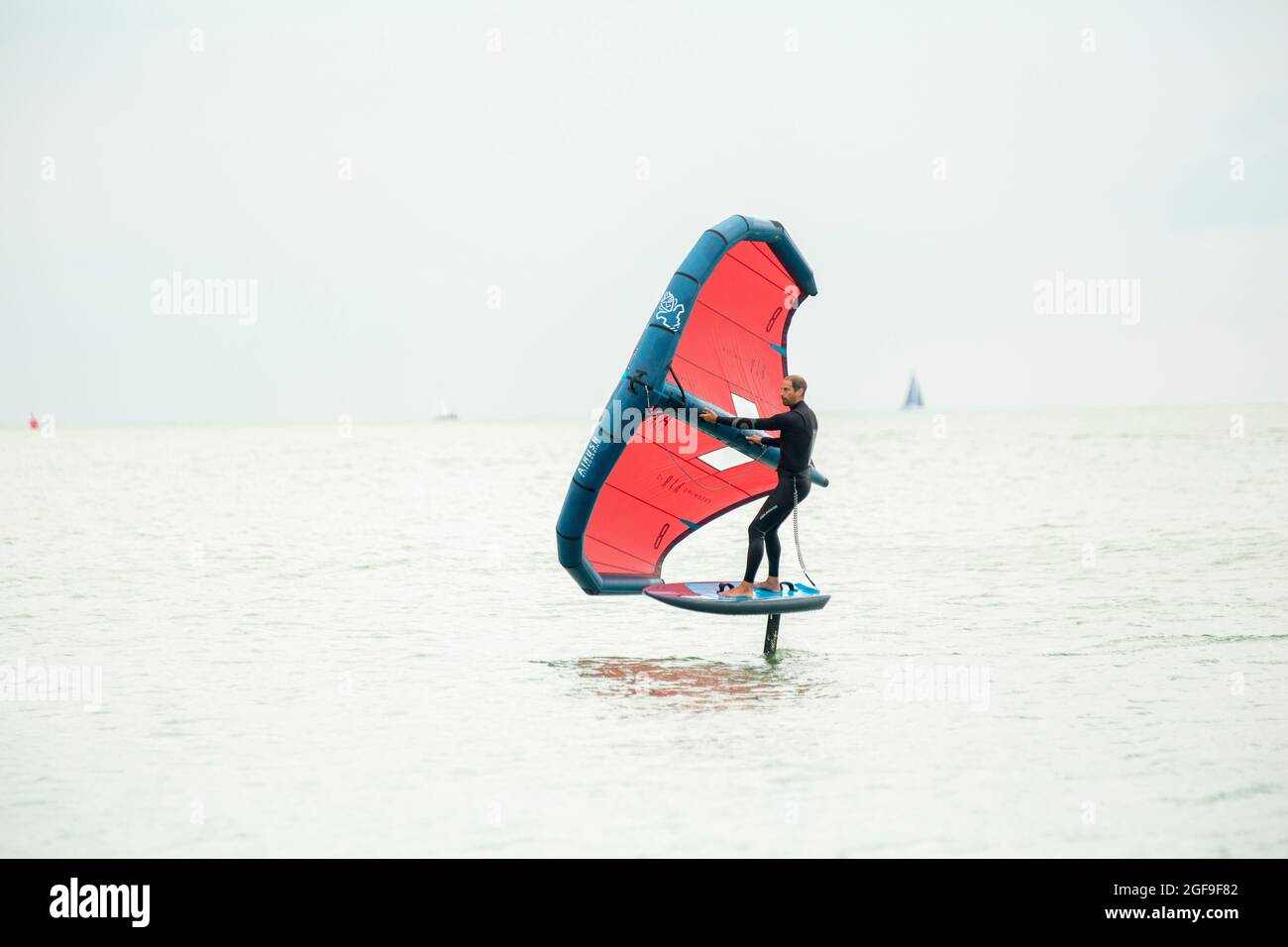 British Kitesurf Freestyle Cameweek-end, Ramsgate, 21 et 22 août 2021. Banque D'Images