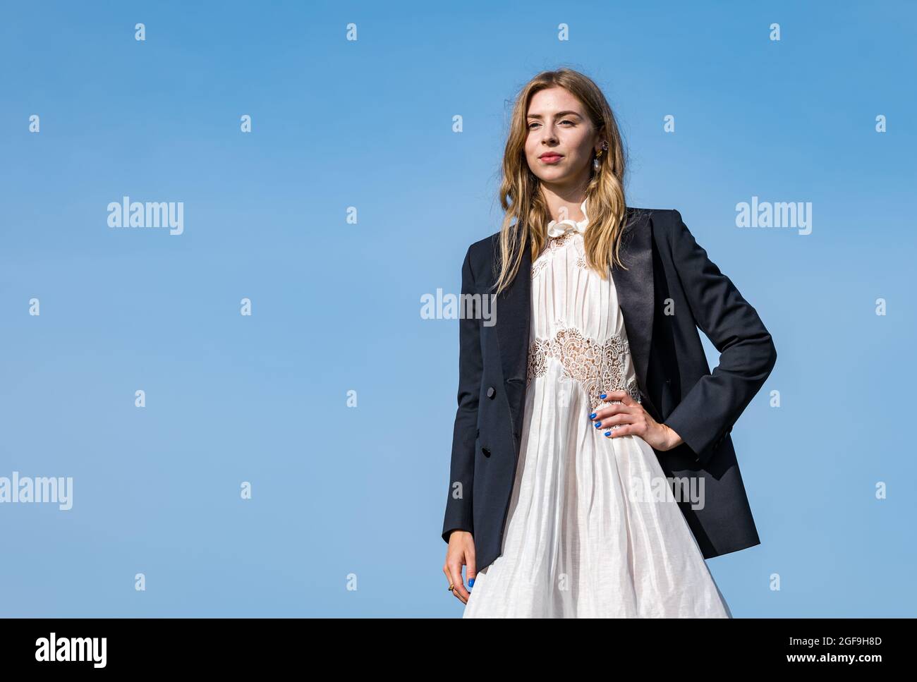 Calton Hill, Édimbourg, Écosse, Royaume-Uni, 24 août 2021. Festival international du film d'Édimbourg : la première mondiale du film « Road Dance » a lieu aujourd'hui au festival. Photo : Hermione Corfield Banque D'Images