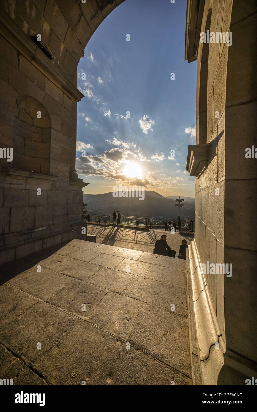 Point de repère de l'ère française à Constantine, en Algérie de l'est Banque D'Images Point de repère de l'ère française à Constantine, en Algérie de l'est Banque D'Images