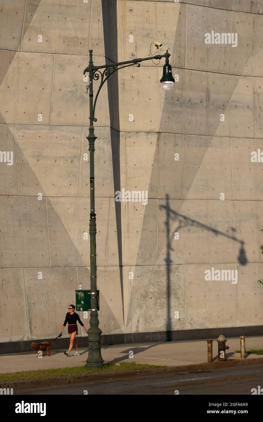 Spring Street Salt Shed département de l'assainissement Manhattan NYC Banque D'Images