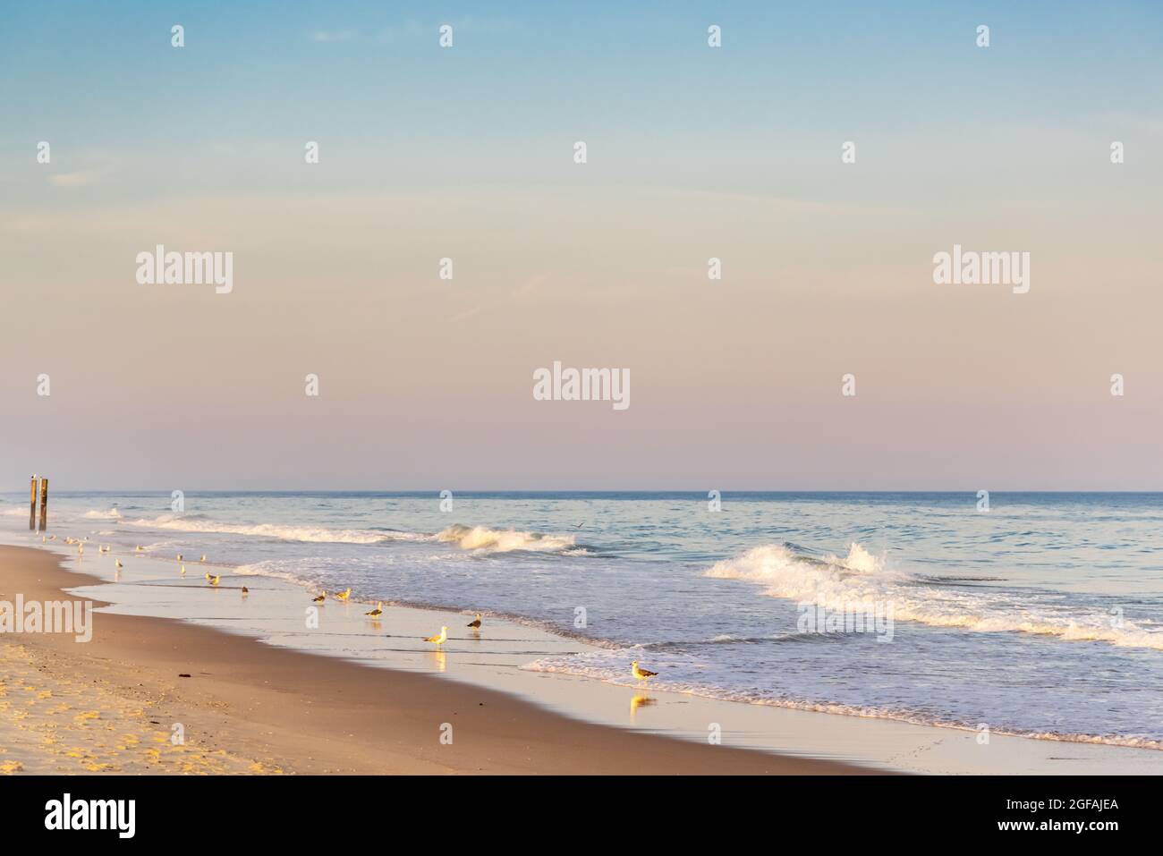 Image de paysage avec East Hampton main Beach Banque D'Images