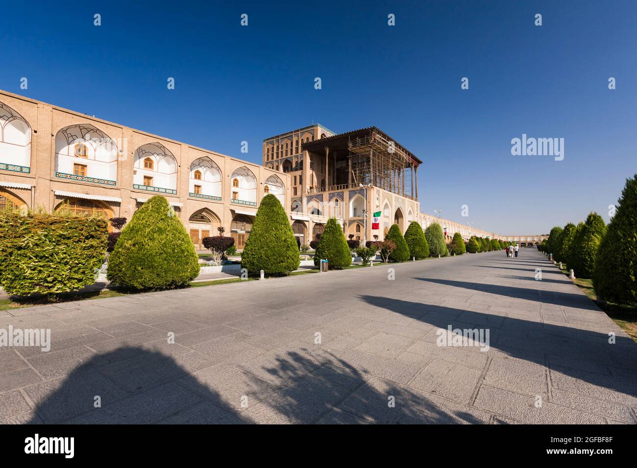 Palais Ali qapu, place Imam, Isfahan (Esfahan), province d'Isfahan, Iran, Perse, Asie occidentale, Asie Banque D'Images