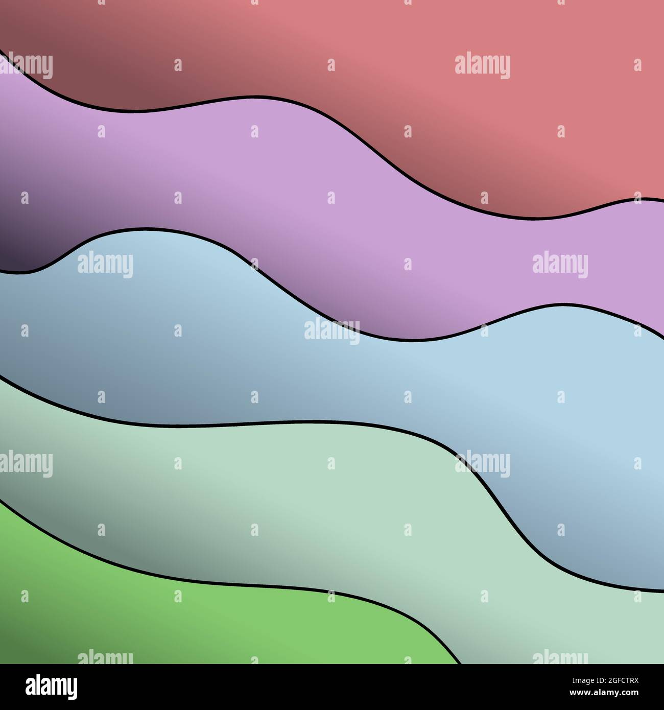 Illustration abstraite du fond de la vague de papier d'été, bonne pour le fond de présentation, la bannière, l'affiche Illustration de Vecteur