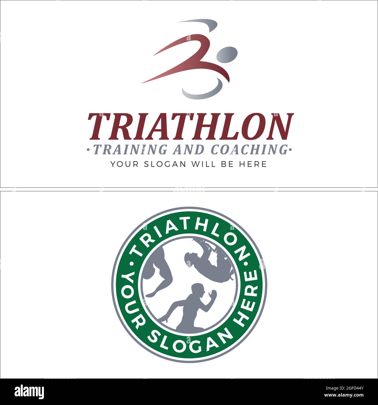 Étiquette d'entraînement sportif logo d'entraînement de club Illustration de Vecteur
