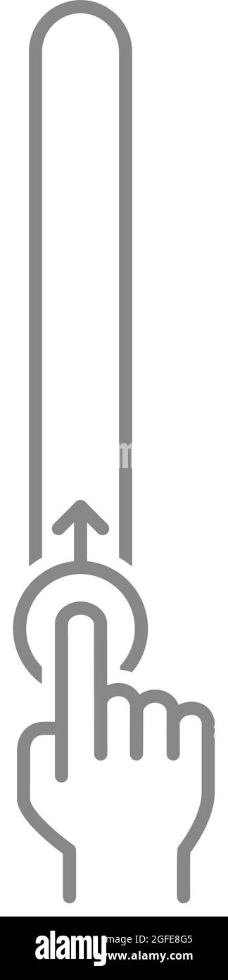 Icône de ligne de commutateur manuel. Symbole de la barre de progression vers le haut. Verrouiller et déverrouiller l'élément de conception de l'interface utilisateur. Illustration de Vecteur