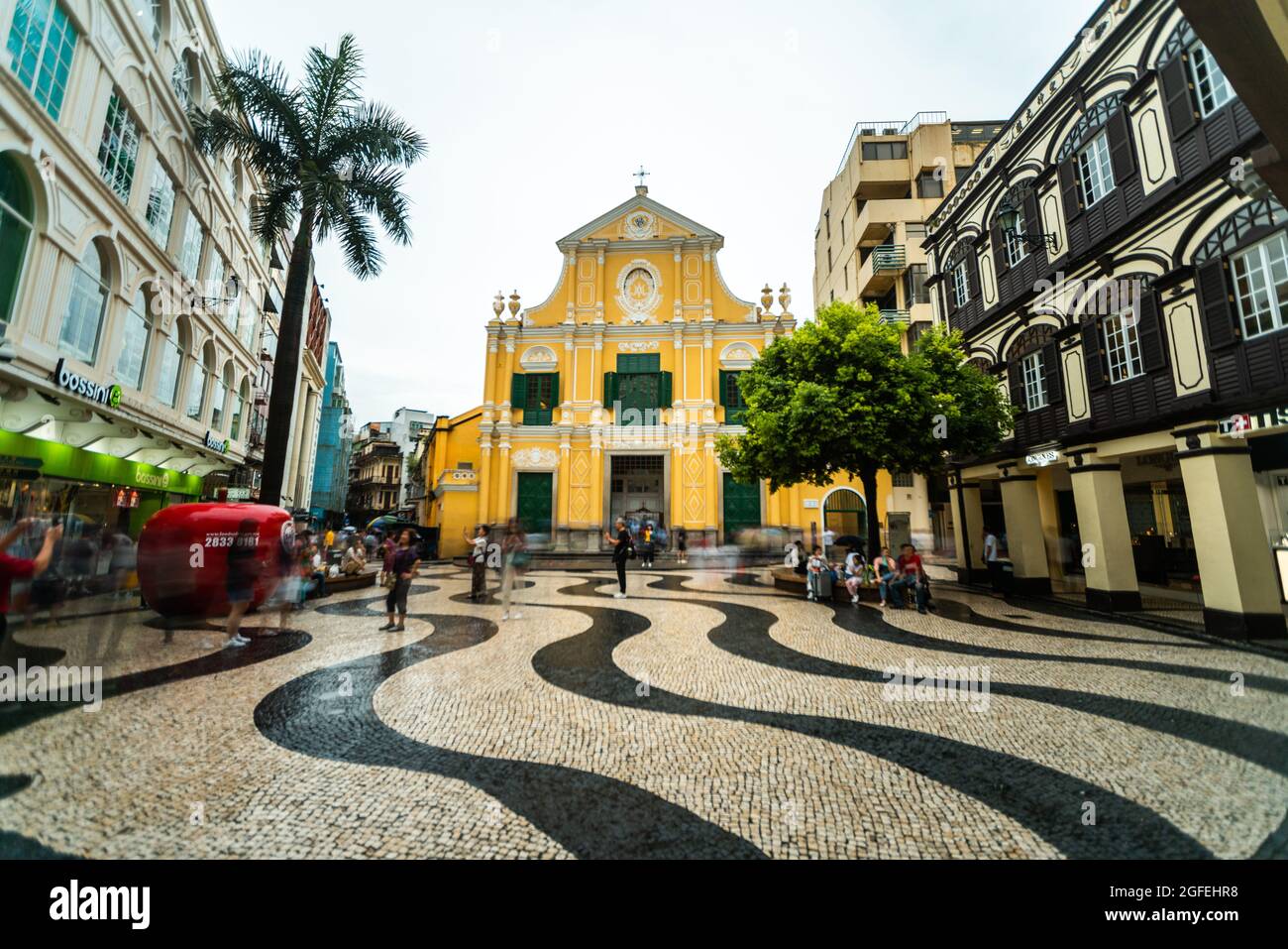 Vue sur l'église Saint-Dominique de Macao Banque D'Images