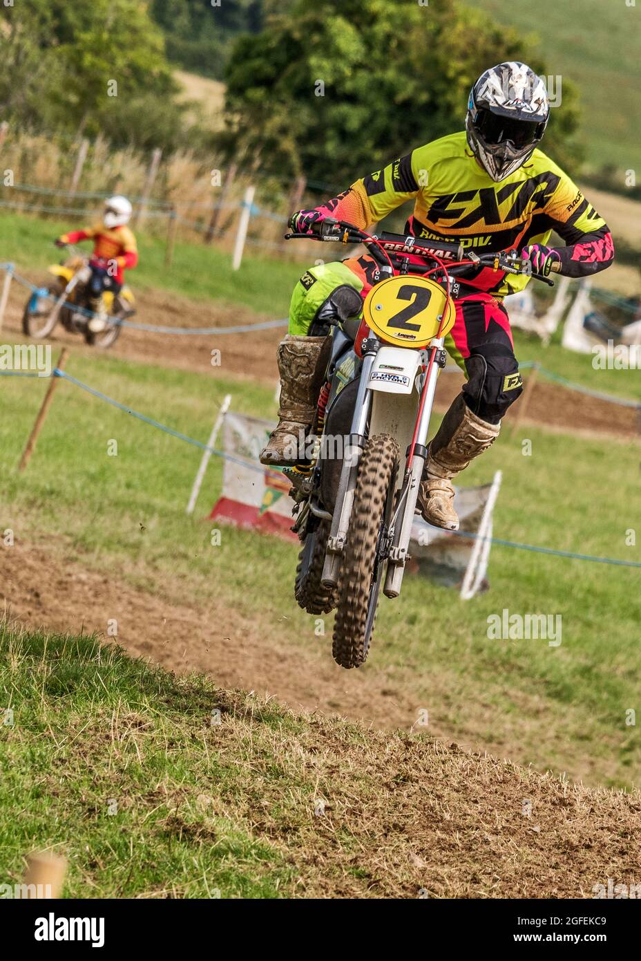 Motorcycle Racing Association Ireland Charity Classic moto-X, Ballyslagh, County Down, Irlande du Nord, 13/14 août 2021 Banque D'Images