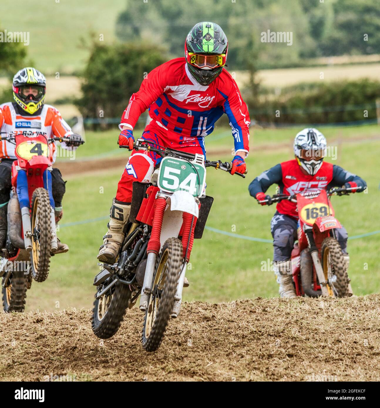 Motorcycle Racing Association Ireland Charity Classic moto-X, Ballyslagh, County Down, Irlande du Nord, 13/14 août 2021 Banque D'Images