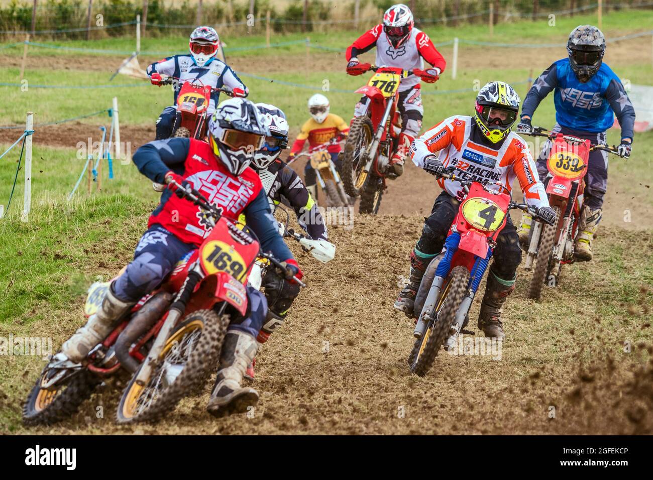 Motorcycle Racing Association Ireland Charity Classic moto-X, Ballyslagh, County Down, Irlande du Nord, 13/14 août 2021 Banque D'Images