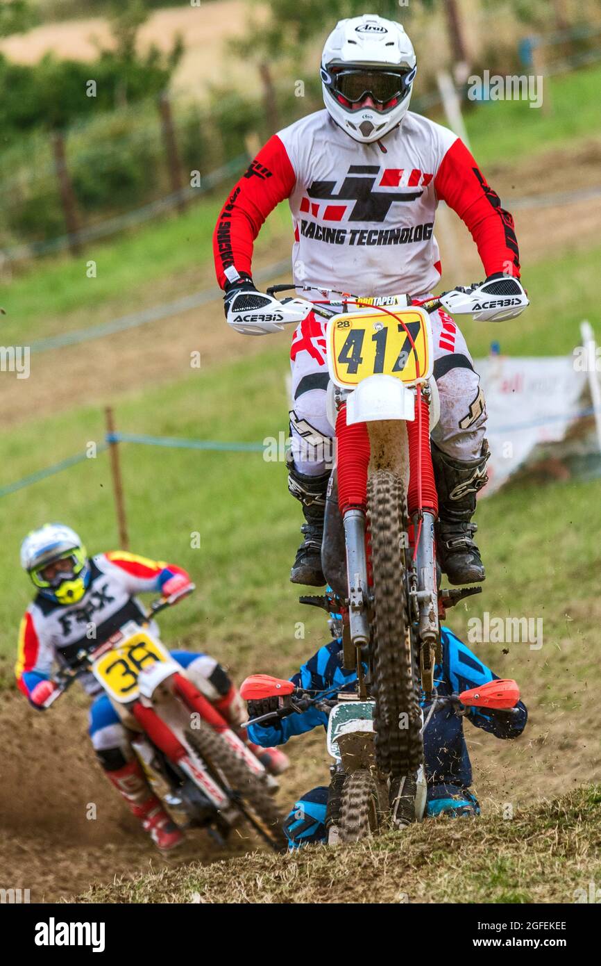 Motorcycle Racing Association Ireland Charity Classic moto-X, Ballyslagh, County Down, Irlande du Nord, 13/14 août 2021 Banque D'Images